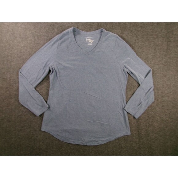 Just My Size Top Women 1X Heather Blue Soft Casual Base Layer Capsule Classic - Picture 1 of 9